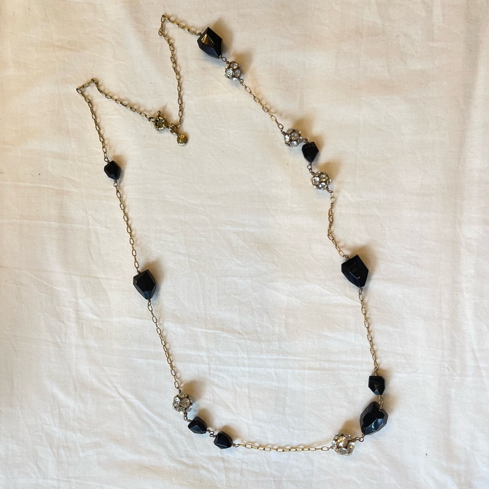 3/$20 SALE 🛒 J. Crew Black and Gold Necklace Elegant Jewelry